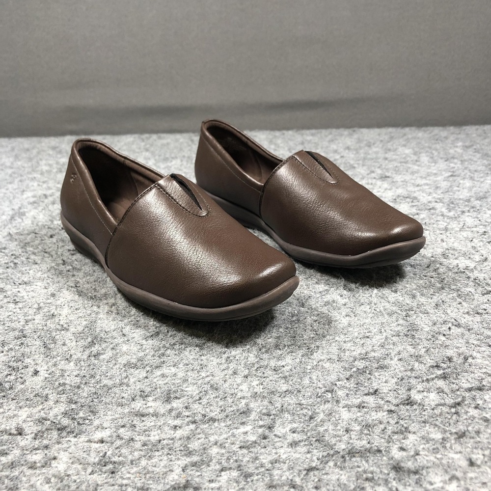 Easy Spirit Searlie 3 Shoes Womens 9 Brown Slip On Comfort Casual Flats